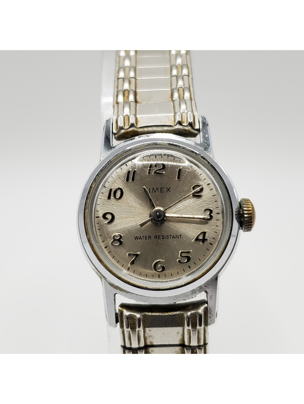 Vintage Timex Marlin Mechanical Watch Womens Day/Date Dial For Parts Or Repair